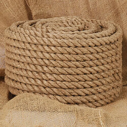 vidaXL Corde de jute 25 m de long 24 mm d'épaisseur