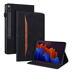 Etui en PU antichoc avec support noir pour votre Lenovo Tab P12 Pro 12.6 pouces