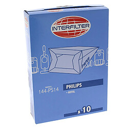 Sacs aspirateur par 10 pour Aspirateur Philips, Aspirateur Rotel