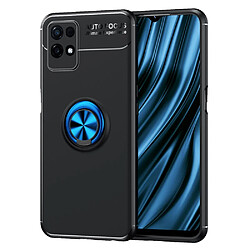 Coque en TPU anti-griffes avec béquille, noir/bleu pour votre Realme 8i