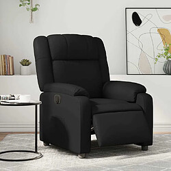 Maison Chic Fauteuil Relax pour salon, Fauteuil inclinable électrique Noir Similicuir -GKD68362