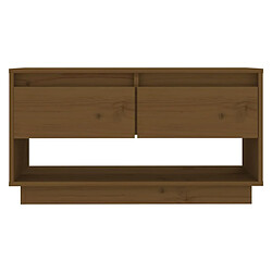 Avis Maison Chic Meuble TV scandinave - Banc TV pour salon Marron miel 74x34x40 cm Bois de pin massif -MN13884