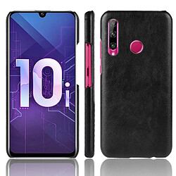 Wewoo Coque Antichoc Litchi Texture PC + étui en PU pour Huawei Honor 10i / 20i noir