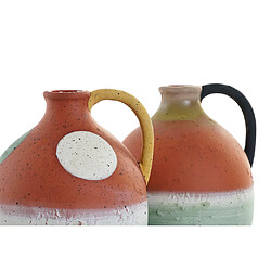 Vase DKD Home Decor Terre cuite Boho (14.5 x 14 x 20 cm) (2 pcs)