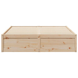 Acheter Vidaxl Cadre de lit 140x190 cm bois de pin massif