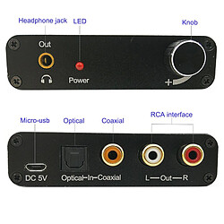 Universal DAC 192 kHz Convertisseur analogique numérique HiFi de 5,1 ch Optique Optique Coaxial à RCA avec cric de 3,5 mm Support AC3 DTS | pas cher