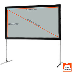 Ecran de projection sur cadre celexon « Mobil Expert » 406 x 228 cm, projection par l'arrière