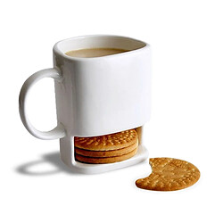 Totalcadeau Mug range biscuit tasse avec range gateau