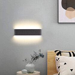 Avis Stoex 14W Applique Murale Moderne 40CM Lampe Murale Led Applique Murale Intérieure en Aluminium Noir Blanc Chaud