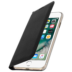 Avizar Housse iPhone SE 2022 / 2020 et 8 / 7 Clapet Flip Cover Ultra-fin Noir