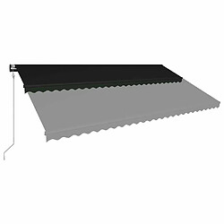 Avis Maison Chic Store banne | Auvent rétractable de porte | Marquise Brise-soleil automatique 600x300 cm Anthracite -GKD69001