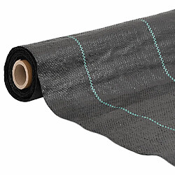 vidaXL Membrane anti-mauvaises herbes noir 2x10 m PP