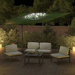 Acheter Helloshop26 Parasol meuble de jardin cantilever à led 400 x 300 cm vert 02_0008172