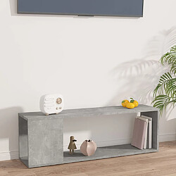 Maison Chic Meuble TV scandinave - Banc TV pour salon Gris béton 100x24x32 cm Aggloméré -MN55049