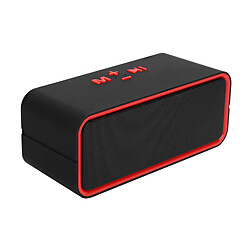 ComfortXL Haut-parleur bluetooth sans fil 5.0 stéréo, enceinte portable avec caisson de basses pour ordinateur portable mobile rouge