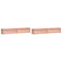 vidaXL Jardinières 2 pcs bois massif douglas