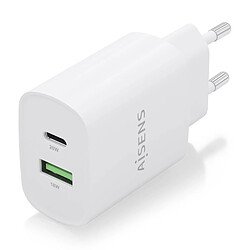 ? Aisens A110-0754 Chargeur mural - 20W · USB Type C · USB · Blanc