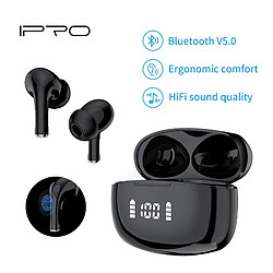 GUPBOO Écouteurs sans fil IPRO K1 Pro Écouteurs intra-auriculaires TWS avec boîtier de charge pour smartphone Casque Bluetooth