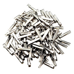 30 / 100Pack Pinces à cheveux en alligator plates simples à une broche arcs de bricolage 4cm (100Pack)