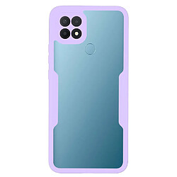 Coque en TPU + acrylique violet pour votre Oppo A15/A15s