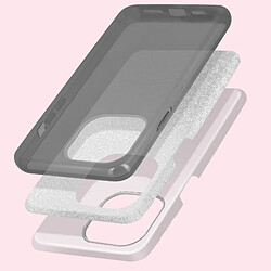 Avis Avizar Coque iPhone 14 Paillette Amovible Silicone Semi-rigide Noir