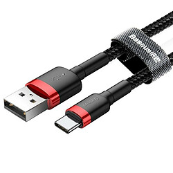 Cable de Datos Baseus Cafule USB-A para USB-C 3A 1.0m Negro