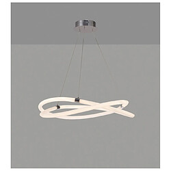 Avis Luminaire Center Suspension LED intégré Infinity Chrome poli 50 Cm