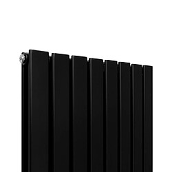 Acheter Monstershop Radiateur Plat Noir Mat 160 cm x 56 cm