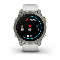 Avis Smartwatch avec Podomètre GARMIN 010-02582-21 1,3" Blanc Noir Titane Oui