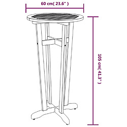 vidaXL Ensemble de bar de jardin 3 pcs bois d'acacia solide pas cher