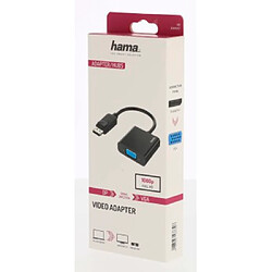 HAMA Adaptateur vidéo, fiche DisplayPort - port VGA, Full-HD 1080p