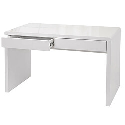 Mendler Coiffeuse HWC-G51, coiffeuse table cosmétique, blanc brillant ~ 100x60cm