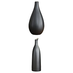 Fleurs en céramique Vase Moderne Noir Vase Poterie