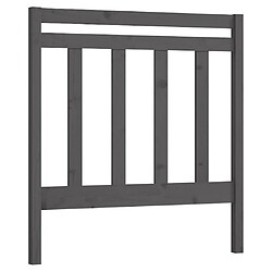 Maison Chic Tête de lit scandinave pour lit adulte,Meuble de chambre Gris 95x4x100 cm Bois massif de pin -MN17319