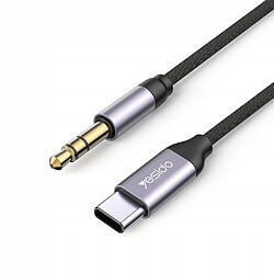 GUPBOO Adaptateur USB-C TYPE-C vers JACK AUX 3.5MM 100cm,JL1569