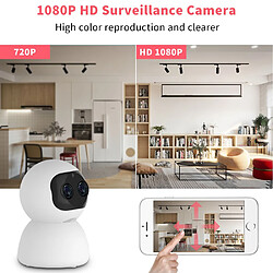 Universal Caméra wifi à double objectif HD 1080P 8XP Zoom Caméra IP Caméra de suivi automatique à l'intérieur Stockage en nuage CCTV Sécurité Dome Surveillance Baby | Caméras de surveillance pas cher