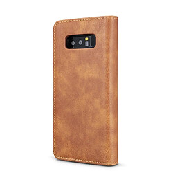 Avis Wewoo Coque marron pour Samsung Galaxy Note 8 Crazy Horse Texture Horizontal Flip détachable Magnétique Housse de protection avec titulaire et fentes cartes porte-monnaie