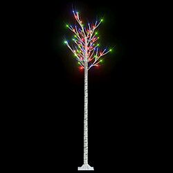 vidaXL Sapin de Noël 200 LED colorées Saule 2,2 m Int/Ext