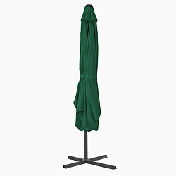 Helloshop26 Parasol d'extérieur avec mât en acier 250 x 250 cm vert 02_0008188