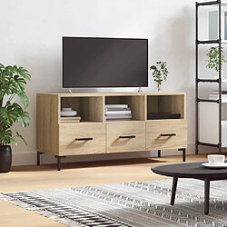 Maison Chic Meuble TV scandinave - Banc TV pour salon chêne sonoma 102x36x50 cm bois d'ingénierie -MN29626