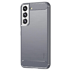 Coque en TPU MOFI texture en fibre de carbone gris pour votre Samsung Galaxy S22 Plus