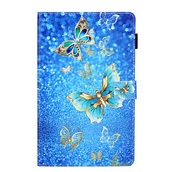 Etui en PU Impression de motifs avec support et porte-cartes papillon pour votre Samsung Galaxy Tab A7 Lite 8.7 (2021) T220/T225