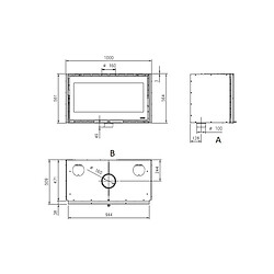 Avis Insert à bois 8.1kw inserto 100 wide noir - 6016100 - NORDICA