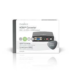 Alpexe Convertisseur VGA vers HDMI™ | 1 Entrée - VGA + 2 Entrées RCA (G/D) | Sortie HDMI™ pas cher