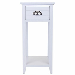 Table de Nuit Alexandra House Living Blanc 30 x 63 x 30 cm