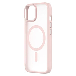 QDOS Coque et Lentille de Protection pour iPhone 15 MagSafe Rose