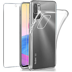 Pack Coque de protection transparente en TPU et Protection écran vitre en verre trempé pour le Xiaomi Redmi Note 10 5G - XEPTIO