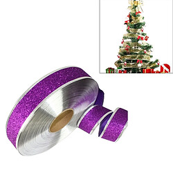 Wewoo Ornements de noël Violet 2m décoration de fête de paillettes poudre ruban de d'arbre de