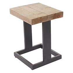 Mendler Tabouret HWC-A15, repose-pieds, tabouret en bois massif de sapin, rustique 48x36x32cm