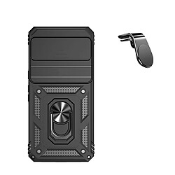 Kit SuppOrt Magnétique L Safe Driving Voiture + Coque Magnetic Military Defender Slide Window Anti-Impact Phonecare pour Google Pixel 8 - Noir